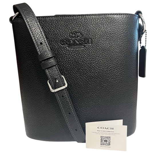 Coach Black Pebbled Leather Sophie Bucket Bag CR153 - Picture 1 of 7